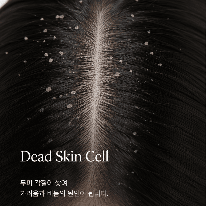 각질로 인한 가려움, 비듬